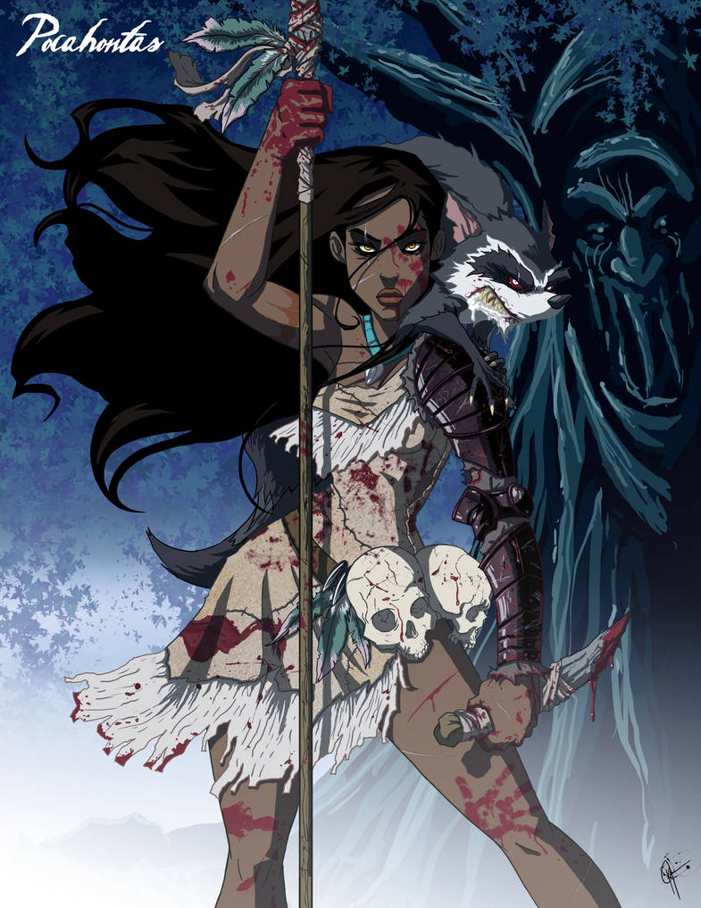 Twisted Princess: Pocahontas by jeftoon01
