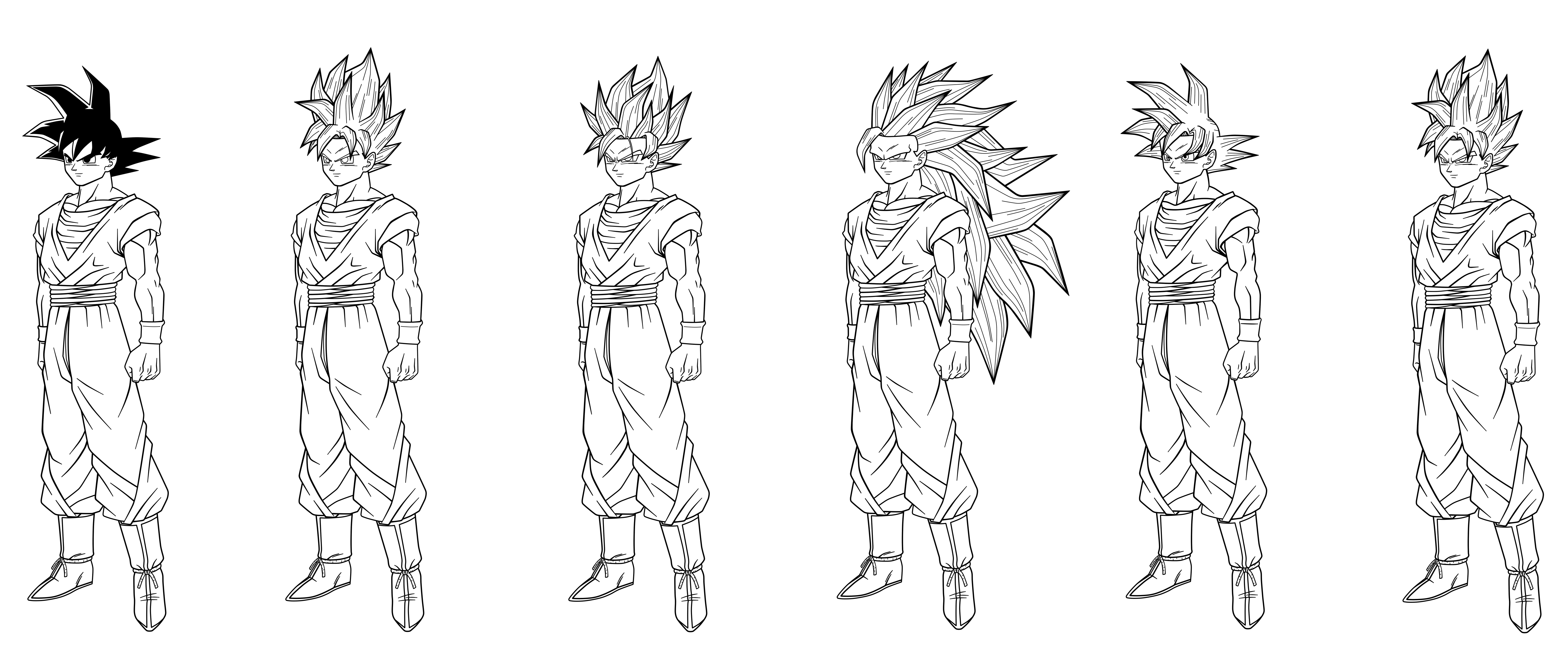 Transformaciones Goku by MaiagulCuon on DeviantArt