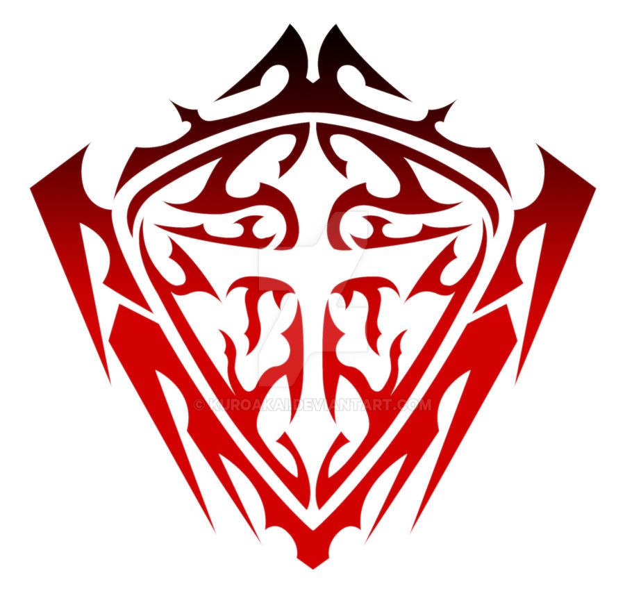 Red Paths Shield Shield Tribal v2 Red by kuroakai on DeviantArt