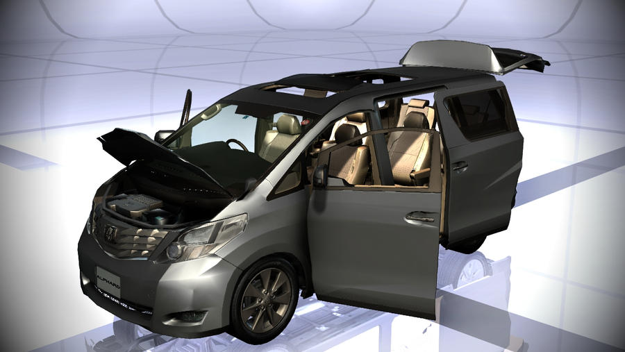 Toyota Alphard GGH20 Zenki Door full open by cargraP on DeviantArt