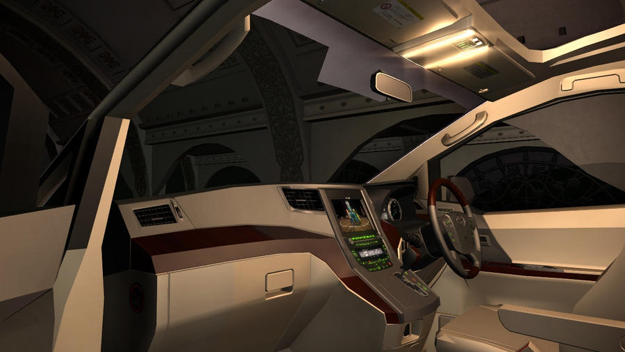 Toyota Alphard/Vellfire GGH20 Zenki interior 2 by cargraP on DeviantArt