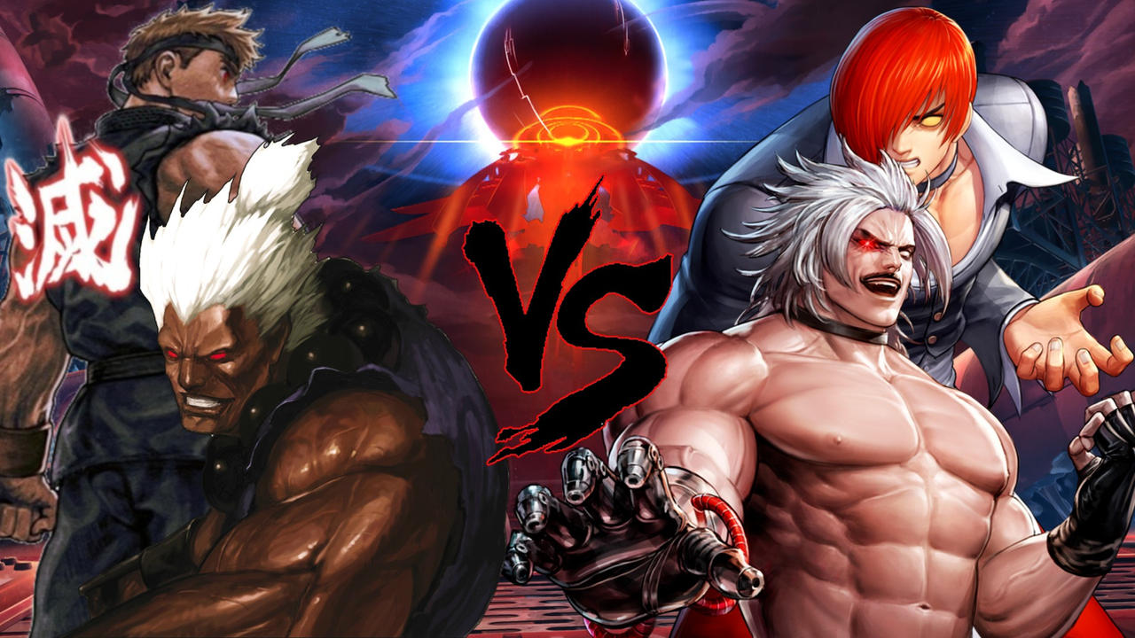 Shin Akuma/Evil Ryu VS Omega Rugal/Orochi Iori by Rockjans35 on DeviantArt