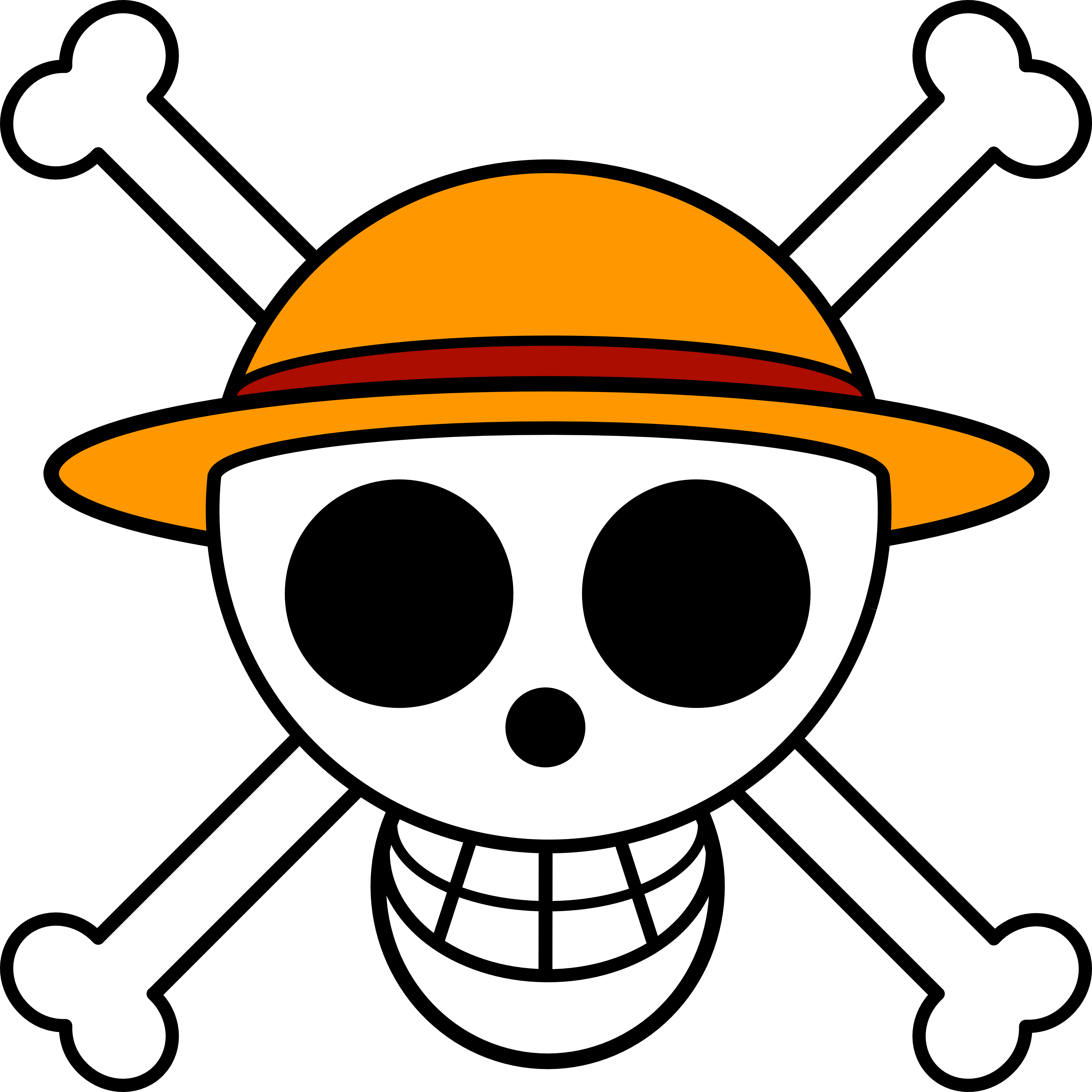 Egatina One Piece Luffy - Luffy Jolly Roger PNG Transparent With