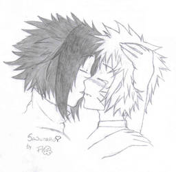 Sasunaru cute kiss