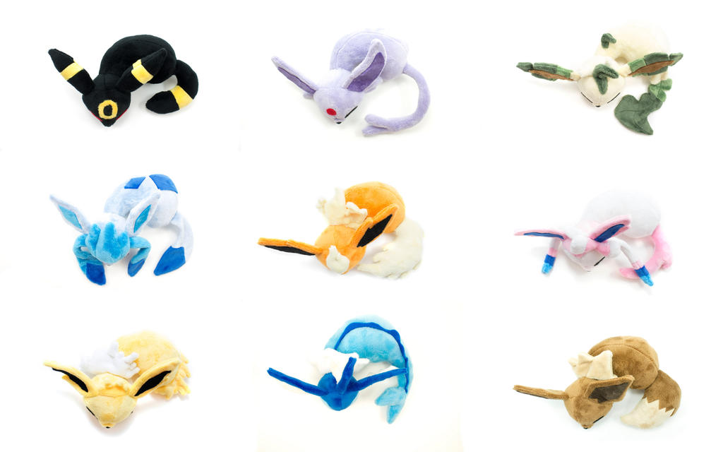 Full Set of Sleeping Eeveelutions by BeeZee-Art on DeviantArt