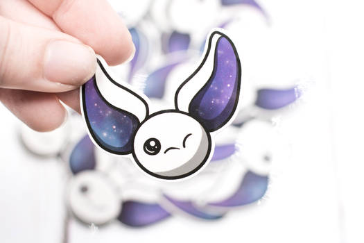 Galaxy Bat Stickers