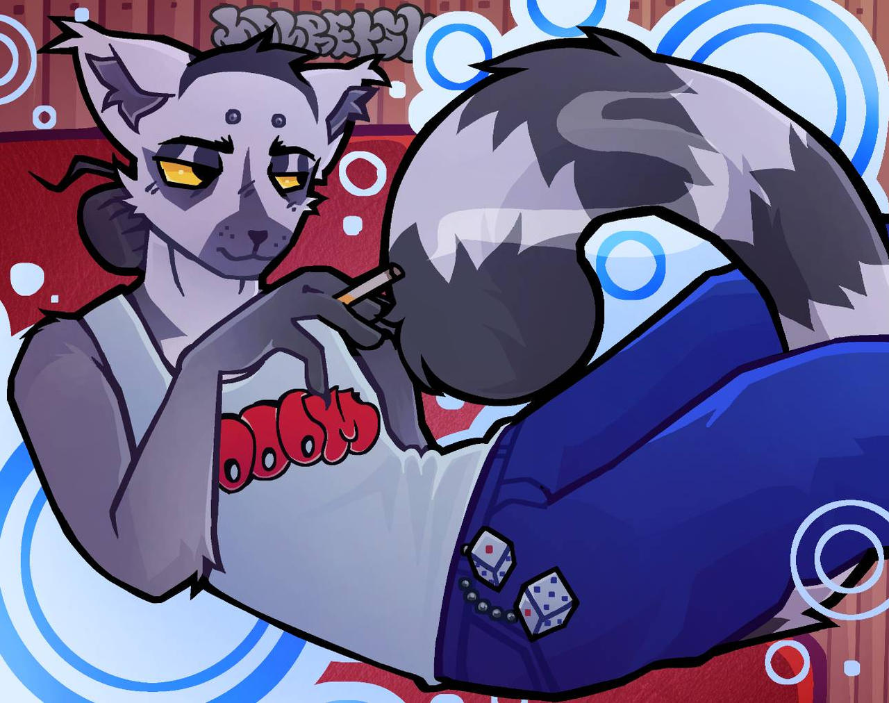 Furry Inmate Oc Art with my furry oc Kito by Bebrochkk on DeviantArt