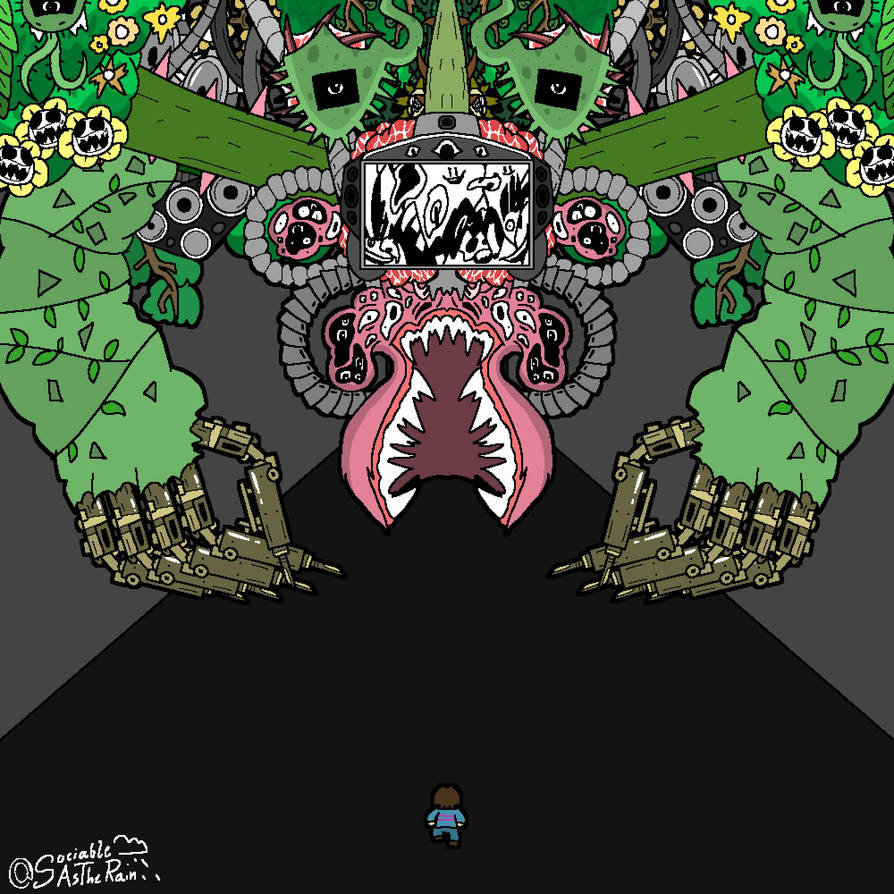 HELP_Tale Omega Flowey (My Take) by SociableAsTheRain on DeviantArt