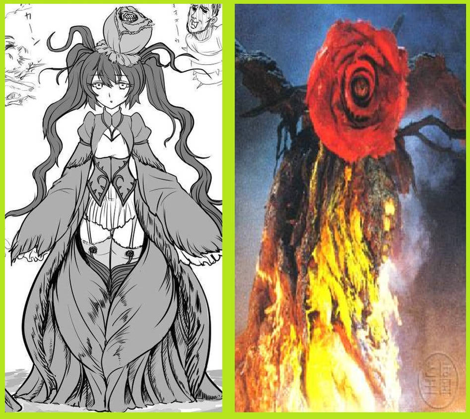 Biollante Rose Anime Moe Fanart. by GoMonsterMaster91 on DeviantArt