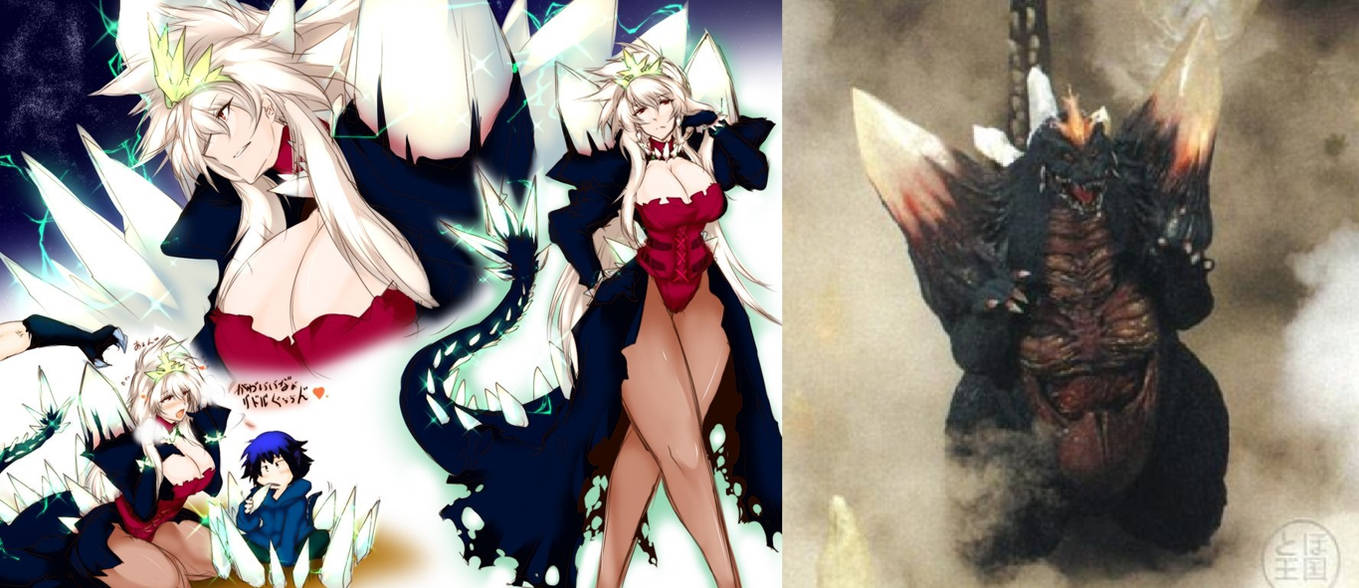 SPACE GODZILLA 2 - Anime Moe fanart. by GoMonsterMaster91 on DeviantArt