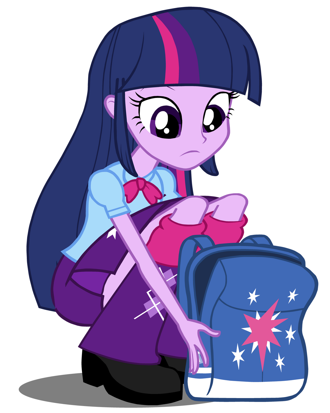 Twilight Sparkle Sets her bag down 3 by TheHylie on DeviantArt