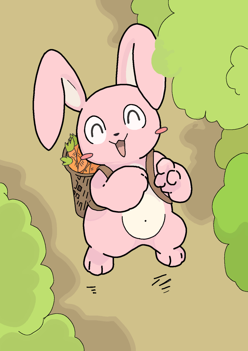 Cute Pink Bunny by TuxedoNeko on DeviantArt