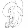 Squirrel Lineart