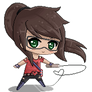 ~Commission~ Drawing Heart -Pixel chibi-