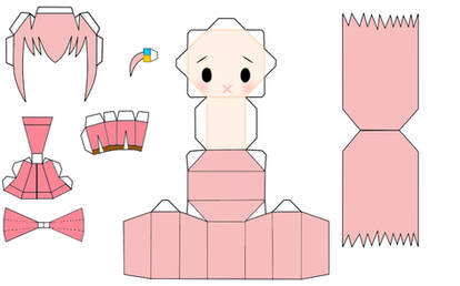 Chibi Bocchi The Rock papercraft