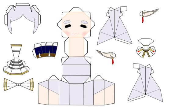 Chibi Frieren papercraft