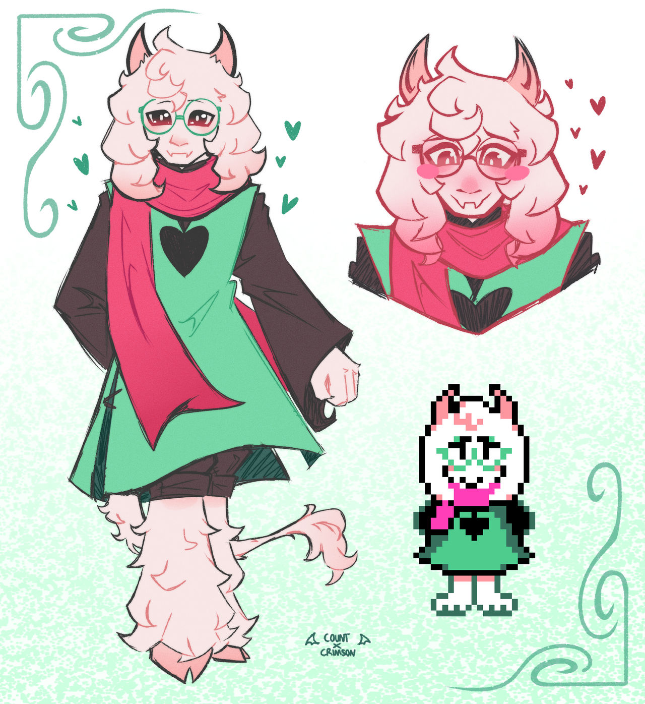 Dark Ralsei Ralsei Deltarune ! by CountXCrimson on DeviantArt