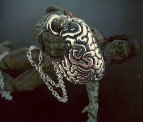 offered by the zombies - brain pendant necklace