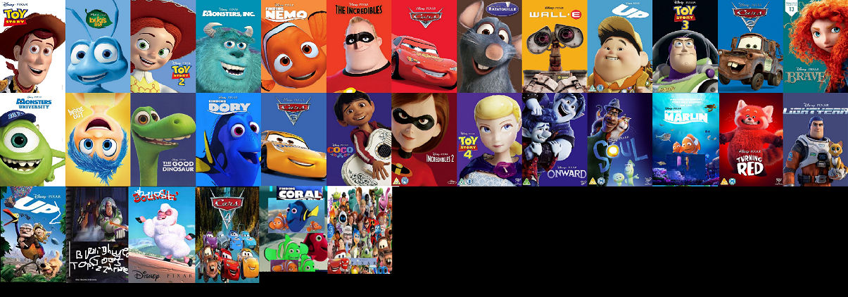 Pixar Collection Pixar Movie Collection by Gubarao123 on DeviantArt