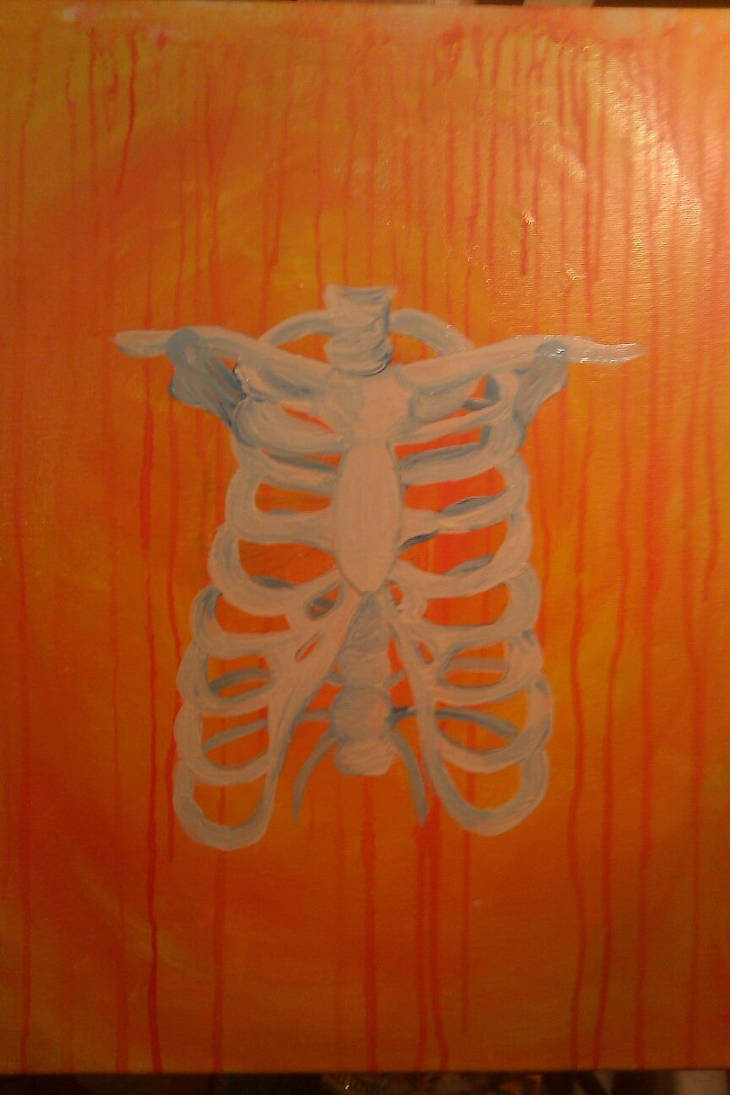 Rib Cage Painting by jakethebake15 on DeviantArt