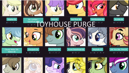 TOYHOUSE PURGE OPEN $4 - $60