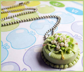 Green Cake Necklace