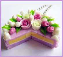 Lilac Cake Necklace