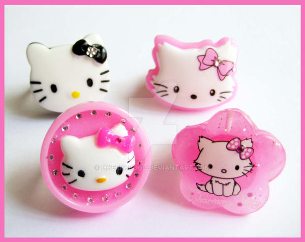 Hello Kitty Rings by cherryboop on DeviantArt