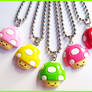 Happy Mushroom Necklaces