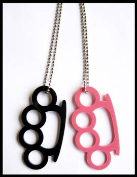 Knuckle Acrylic Necklaces