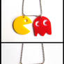 Pacman Acrylic Necklaces
