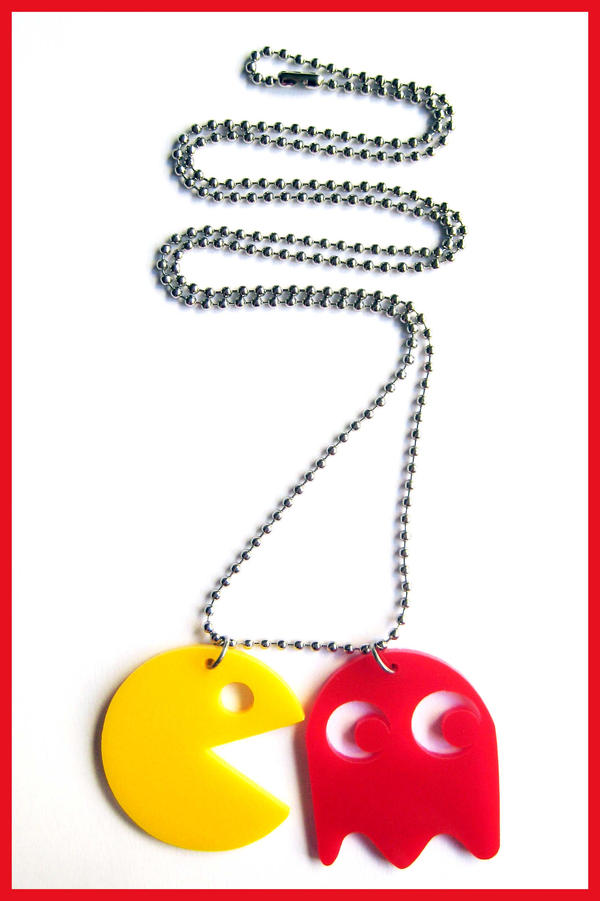 Pacman Acrylic Necklace 1