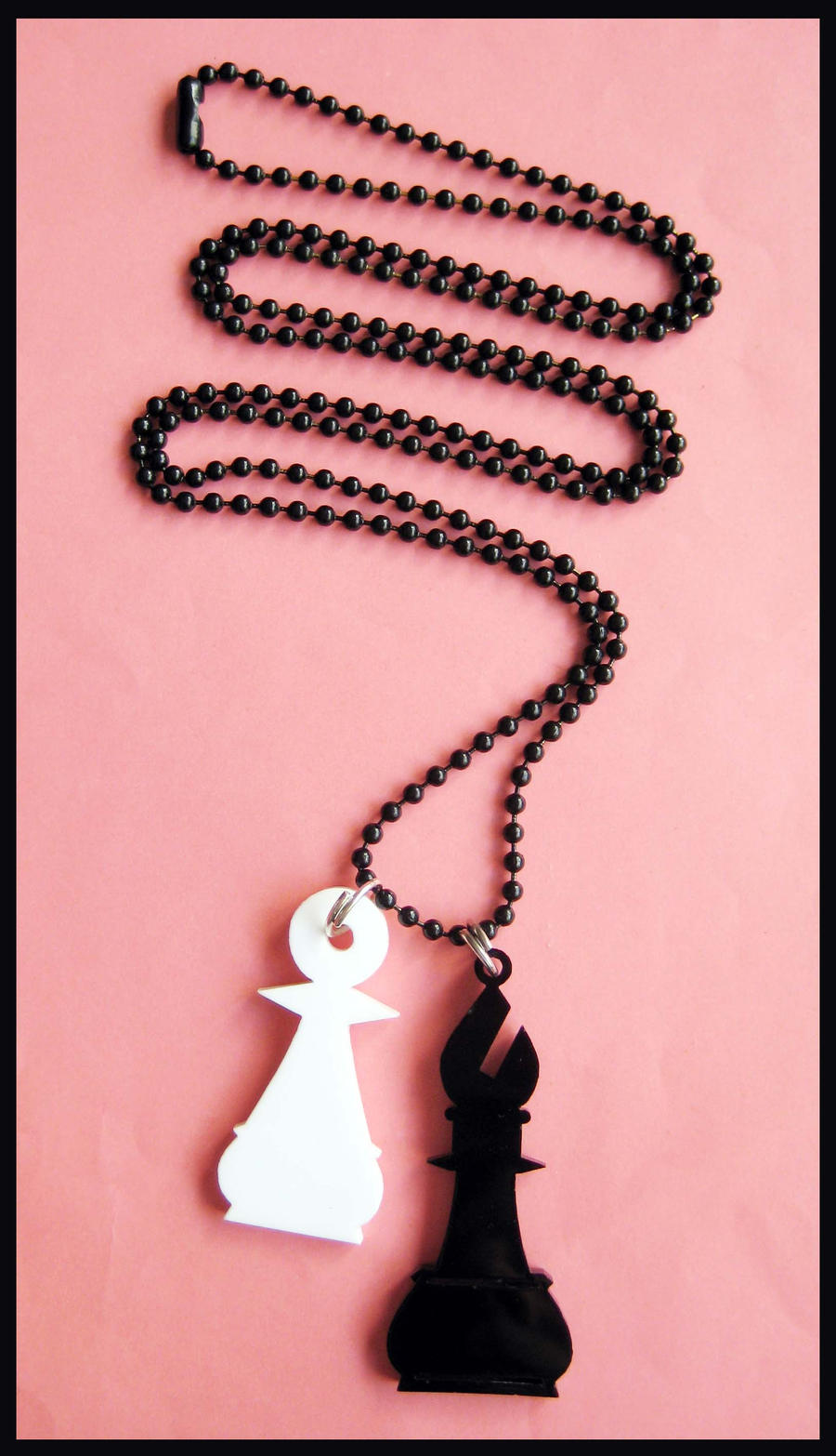 Chess Acrylic Necklace