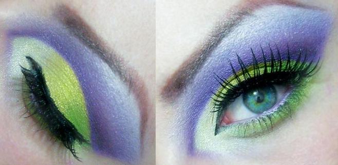 Green and Purple cut crease 2