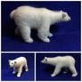 Polar Bear, felted wool