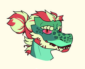 Crocodile that has Hair