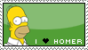 I love Homer Stamp by Oribeqiraj