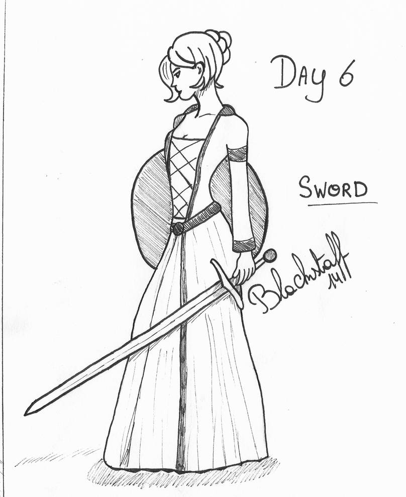 [Inktober] Day 6 - Sword by Blackstaff14