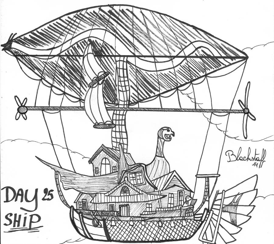 [Inktober] Day 25 - Ship by Blackstaff14