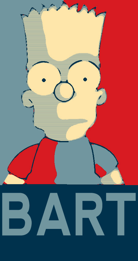 Bart Obama Poster