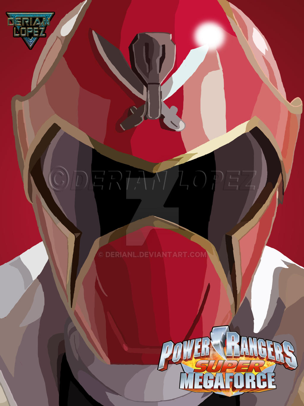 Power Rangers Megaforce Red Deviantart Super Megaforce Red Ranger by derianl on DeviantArt