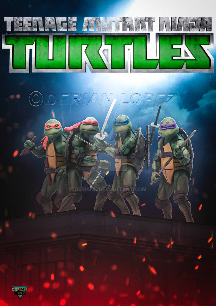 Tmnt Rooftop Poster TMNT Poster Design by derianl on DeviantArt