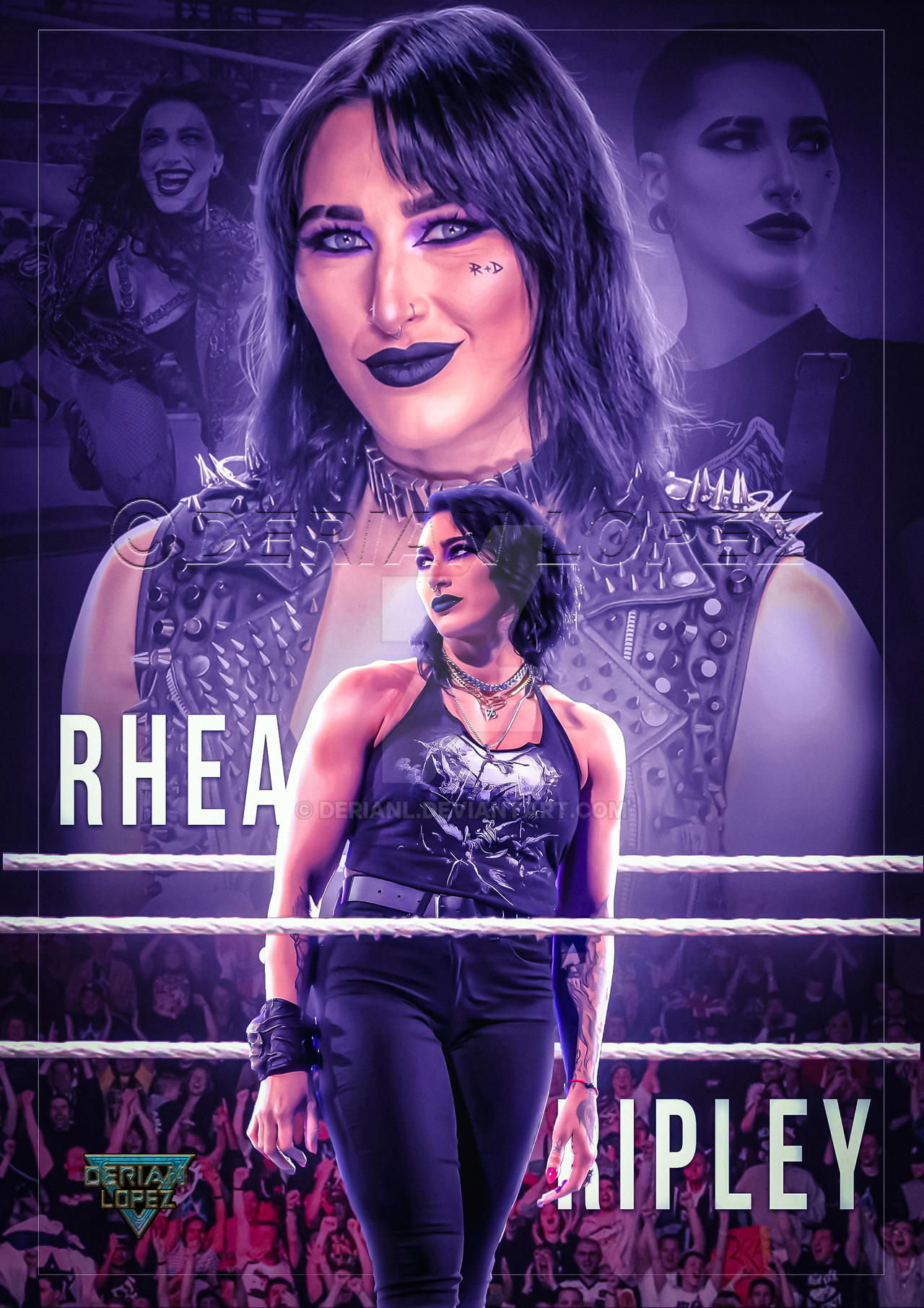 Wwe Rhea Ripley Render Rhea Ripley WWE Poster by derianl on DeviantArt