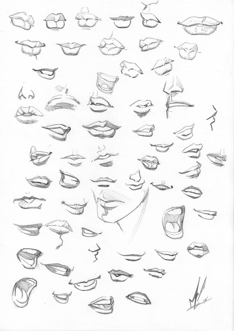 Lips sketches by Marc-F-Huizinga on DeviantArt