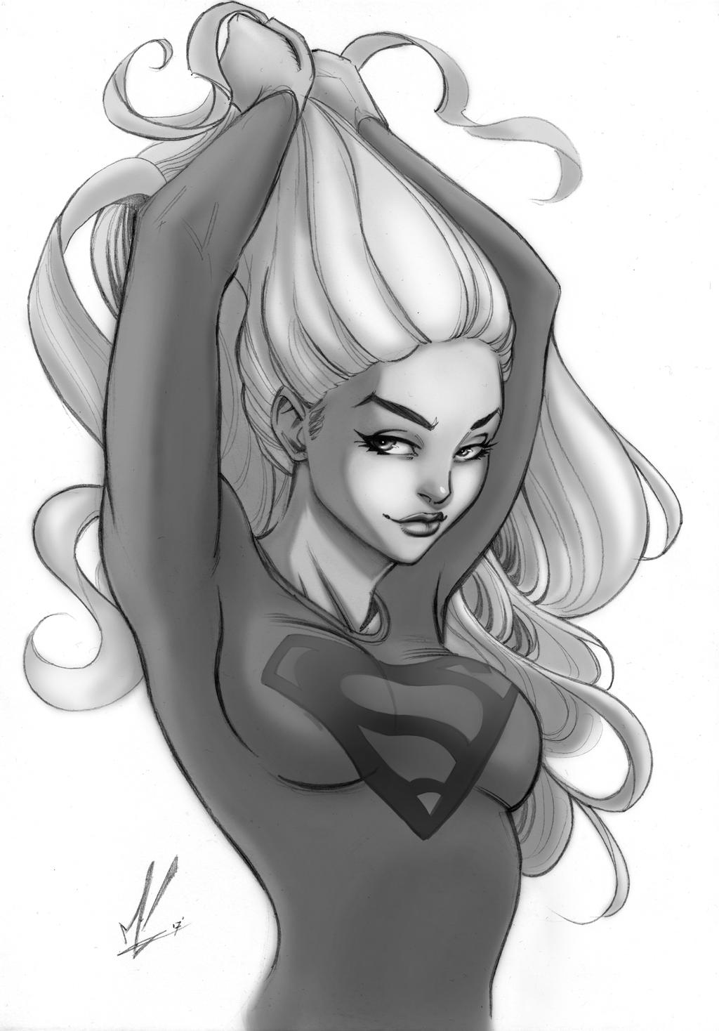 Supergirl Greyscale