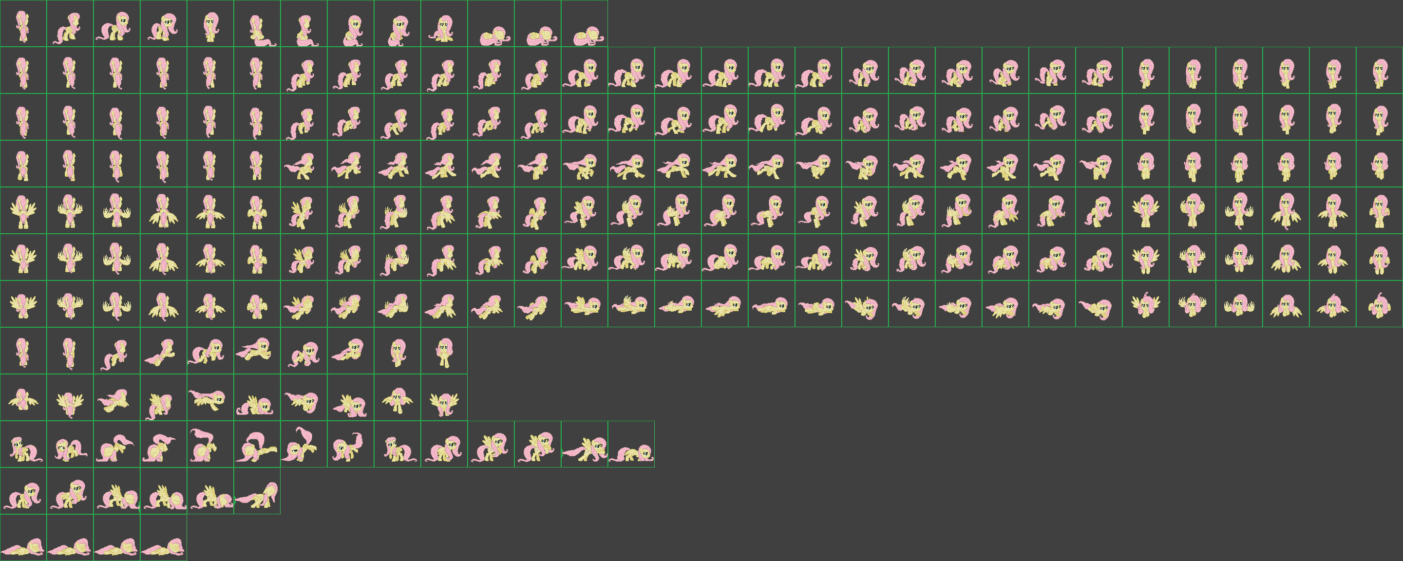 Fluttershy Sprite sheet