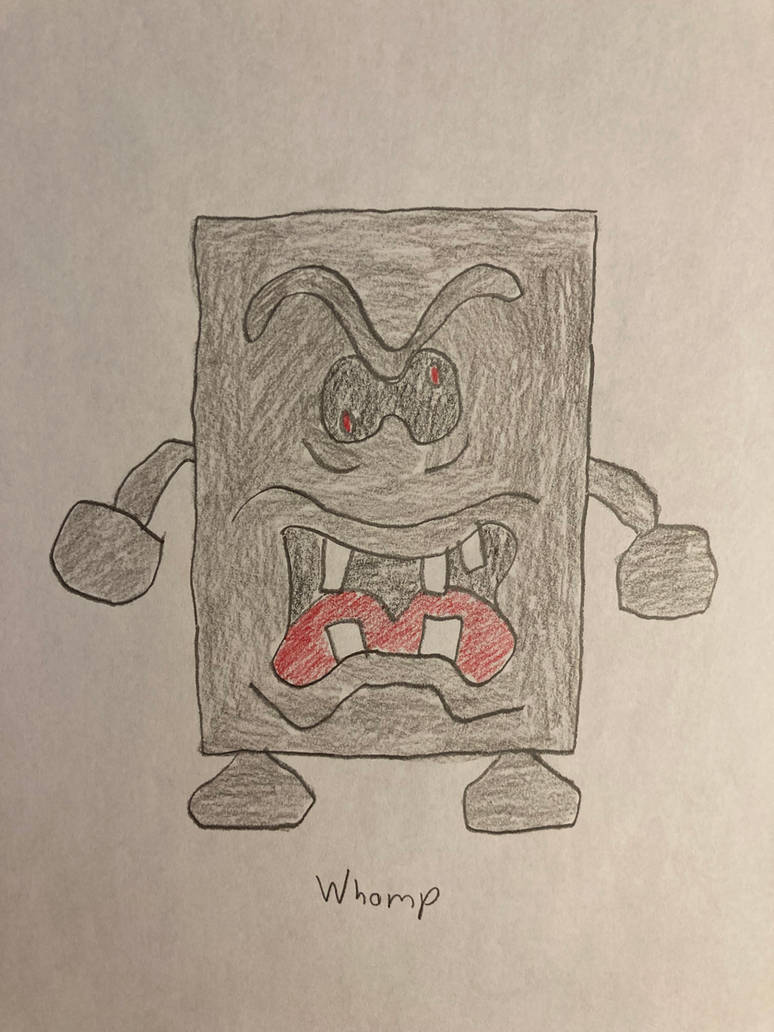 Mario Bwomp Whomp (New Super Mario Bros.) by Flipsideart3111 on DeviantArt