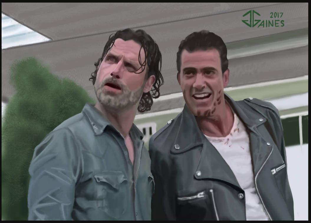 The Walking Dead - Negan and Rick by gkgaines on DeviantArt