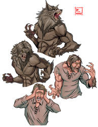 Werewolf transformation