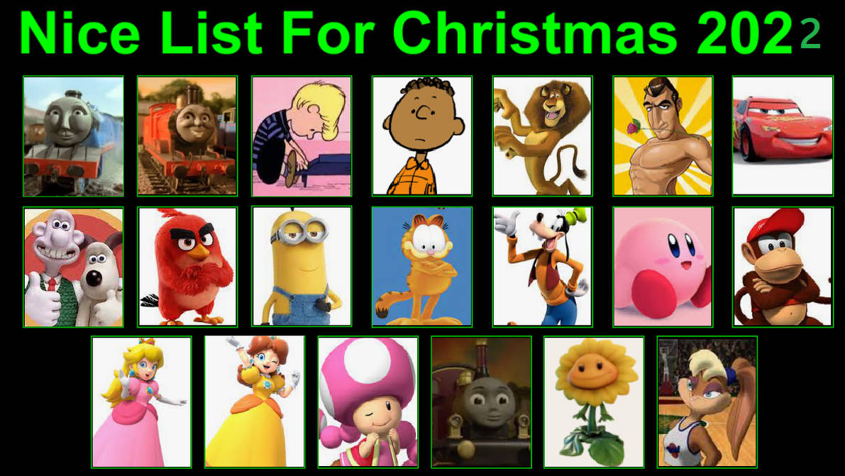 My Nice List For Christmas 2022 Part 2 by nicossz on DeviantArt